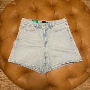 Calvin Klein Blue Jean Shorts High-Waisted Cut-Off